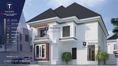 bedroom duplex rf  nigerian building designs