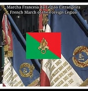 Resultado de imagem para Legião Estrangeira Francesa Marcha. Tamanho: 179 x 185. Fonte: www.youtube.com
