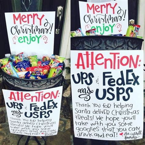 treat sign   delivery driver payitforward mailman gifts