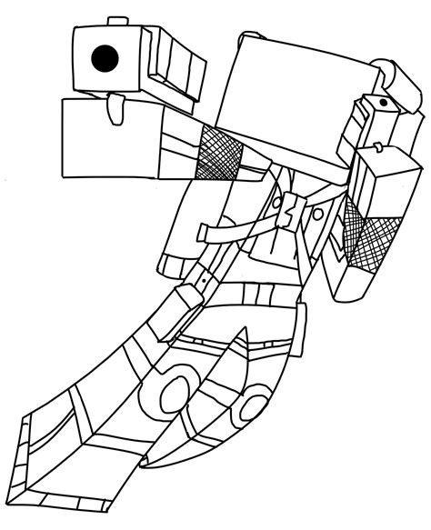 gunner  minecraft coloring page  printable coloring pages  kids
