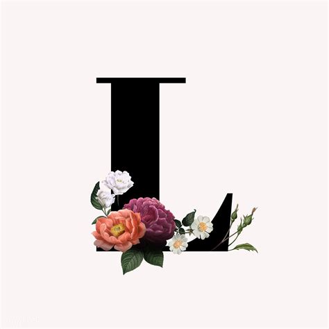 illustration  classic  elegant floral alphabet font letter   manotang