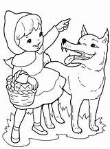 Hood Red Riding Coloring Little Pages Wolf Cartoon Kids Realistic Getcolorings Color Pup Getdrawings Adult Ridding Colorings Choose Board sketch template