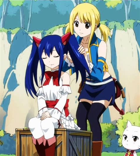 wendy and lucy fairy tail fairy tail anime fairy tail guild fairy