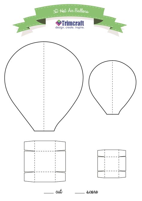 hot air balloon template printable printable templates