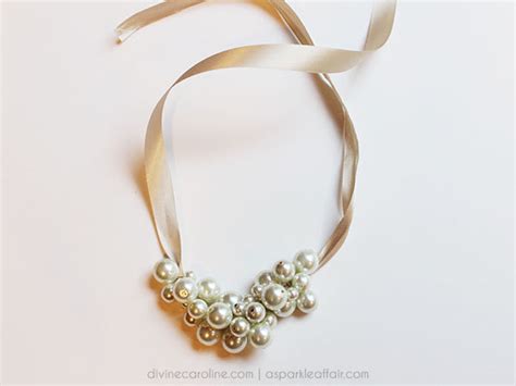 make your own pearl cluster necklace