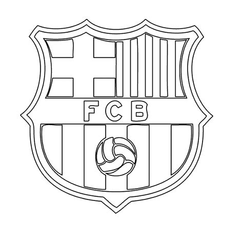 fc barcelona logo kleurplaat gratis kleurplaten printen  opslaan