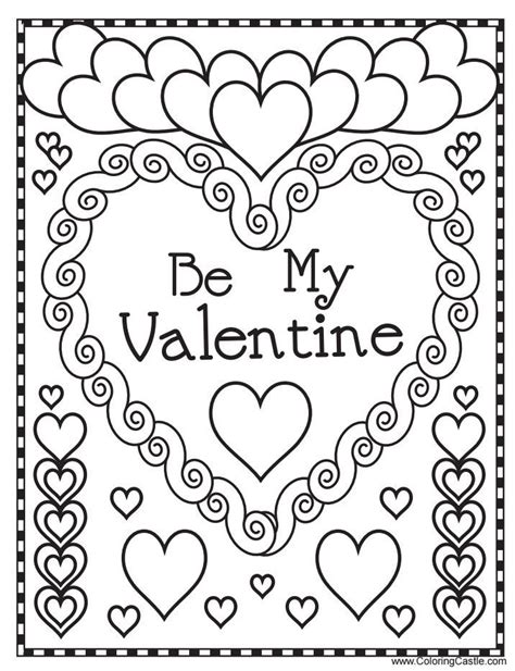 valentine coloring page sois ma valentine kinder valentines