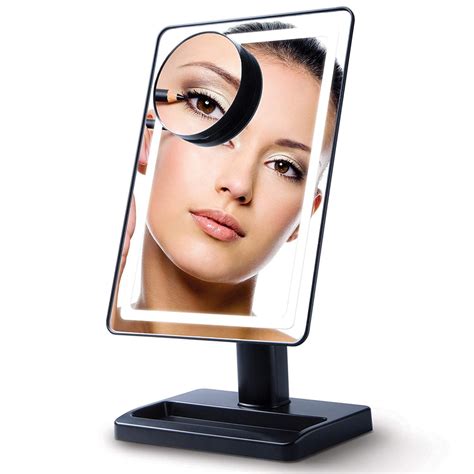 lighted makeup mirror  magnification   gadgets om amazon  popsugar smart
