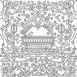 Pages Gazebo Coloring Garden Template sketch template