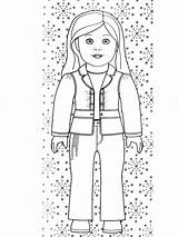 Coloring Doll American Pages Girl Printable Girls Print Printables Julie Standing Sheets Coloring4free Kids 2021 Dolls Color Para Clothes Better sketch template