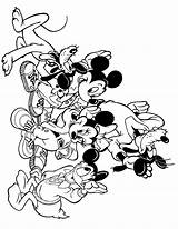 Mickey Coloring Mouse Pages Friends Disney Group Printable Ears Color Minnie Clipart Sheets Rocks Baby Colouring Characters Book Library Print sketch template