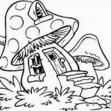 Coloring Pages Stoner Trippy Mushroom Drawing House Mushrooms Printable Easy Drawings Cartoon Kids Tumblr Sheets Print Color Abstract Adults Colouring sketch template