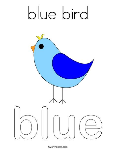 luxury bluebird coloring page printable
