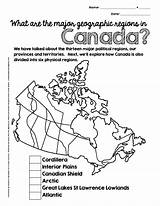 Canada Regions Geographic Worksheet Preview Newer Version Voices Resources sketch template