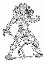 Predator Coloring Pages Wolf Alien Mask Deviantart Drawing Vs Aliens Tattoo Draw Colouring Commission Masked Xenomorph Character Cosplay Monster Visit sketch template