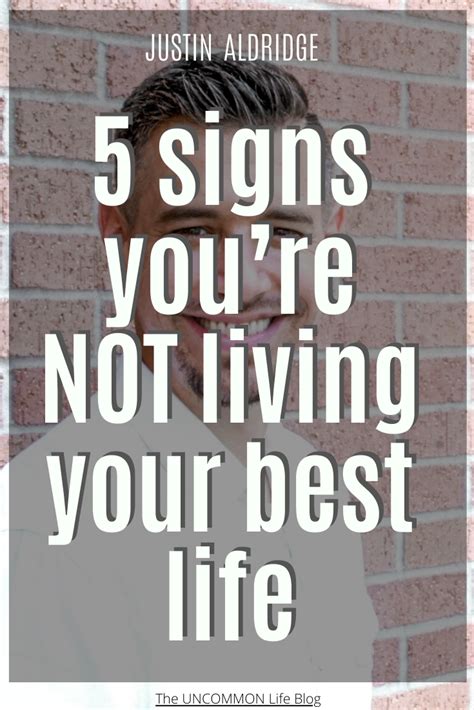 5 signs you re not living your best life