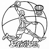 Basketball Mandalas Ballon Joueur Warriors Simple Gratuits Facile Basetball Populaires Fille Coloriez Dessins sketch template