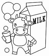 Milk Coloring Pages Carton Milkshake Shake Bar Chocolate Candy Getcolorings Color Printable Print Template sketch template