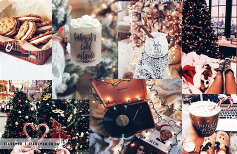 christmas collage wallpaper ideas baby  cold