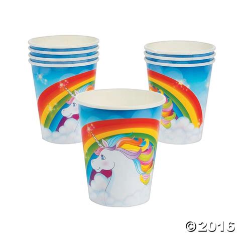 unicorn cups unicorn party supplies rainbow unicorn party unicorn party decorations