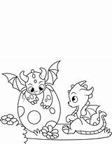Dragon Coloring Dragons Pages Baby Printable Hatched Cartoon Sheets Print Newly Cute Drawing Size Book Crafts Categories sketch template