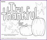 Thankful Coloring Pages Thanksgiving Kids Am Sunday School Fall Sketchite Biblewise Korner Halloween sketch template