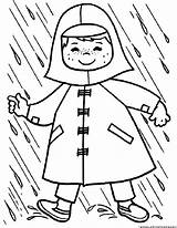 Raincoat Monsoon Imperméable Coloriage sketch template