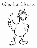 Quack Twisty sketch template
