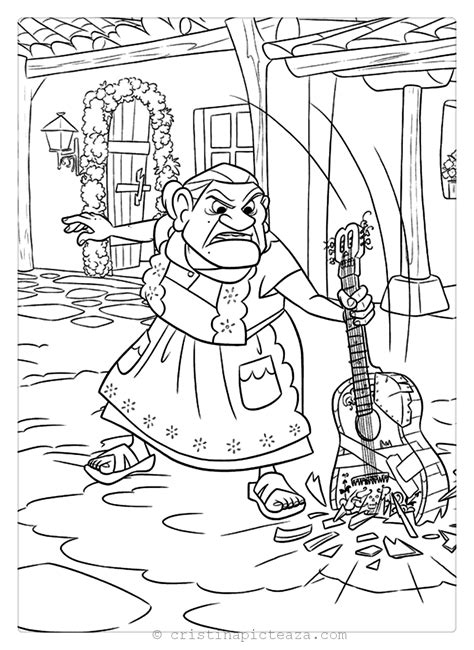 coco coloring pages drawings  coco animation
