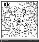 Colorless Kangaroo Savva Ksenya sketch template