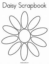 Coloring Scrapbook Daisy Twistynoodle Favorites Login Add Petals sketch template