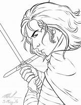 Ren Kylo Lineart Pre11 sketch template