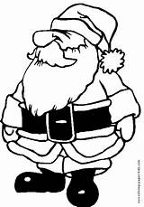 Coloring Pages Christmas Santa Printable Funny Claus Color Holiday Season Kids Book Sheets Found Books sketch template