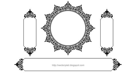 vector ornamental frames vol  vectorylab  vector illustration