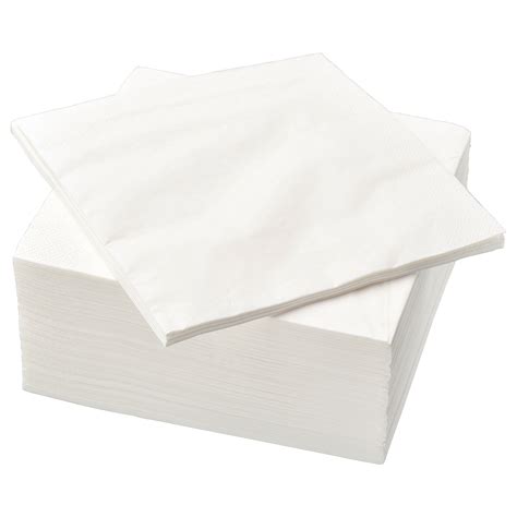 fantastisk paper napkin white length  package quantity  pack ikea