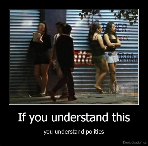 ﻿if you understand this you understand politics politics demotivation posters prostitute