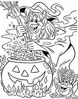 Halloween Coloring Pages Witch Getcolorings Witches Printable sketch template