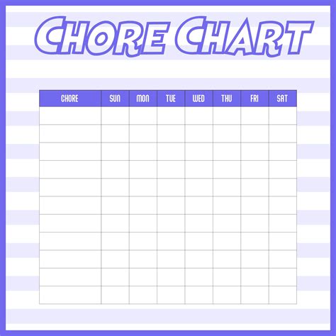 printable chart template