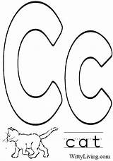 Letter Coloring Pages Kids Alphabet Drawing Crafts Cat Letters Printable Cartoon Craft Print Cool Getdrawings Numbers sketch template