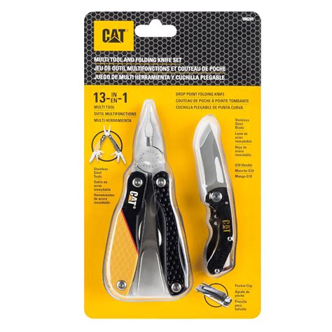cat  piece multi tool  folding knife set  walmartcom