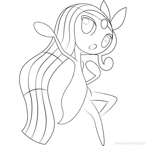 meloetta  pokemon coloring pages xcoloringscom
