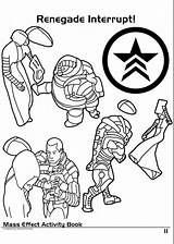 Mass Effect Coloring Activity Book Others sketch template