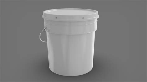 Plastic Paint Bucket 3d Model Cgtrader