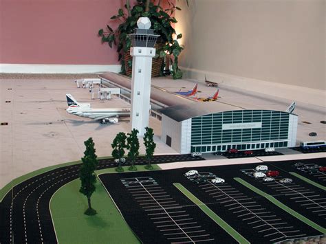 paper model airport terminal  model airport single runway  airport diorama designs