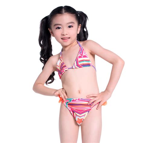 2016 Nova Crianças Swimwear Crianças Bikini Swimsuit Dois Peça Das
