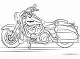 Motobike sketch template