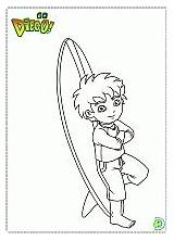 Coloring Go Diego Dinokids Pages Book Print Close sketch template