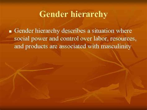 Gender Order Sex And Gender N N
