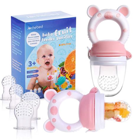 amazoncom baby fruit food feeder pacifier fresh food feeder infant fruit teething teether