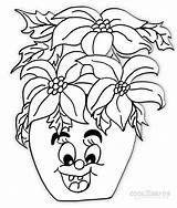 Poinsettia Coloring Pages Kids Cool2bkids Printable sketch template